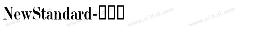 NewStandard字体转换