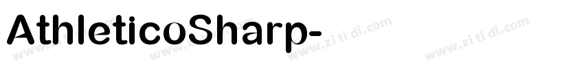 AthleticoSharp字体转换