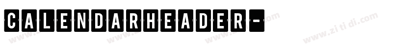 CalendarHeader字体转换