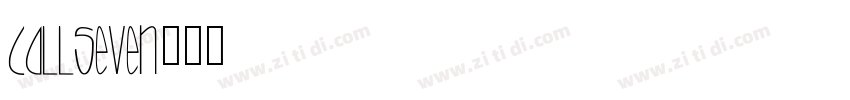 CallSeven字体转换