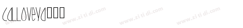 Calloveya字体转换