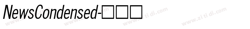 NewsCondensed字体转换