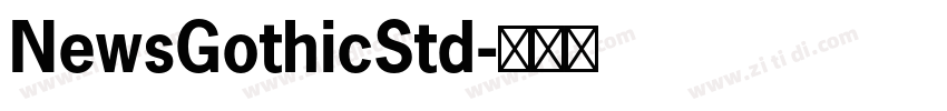 NewsGothicStd字体转换