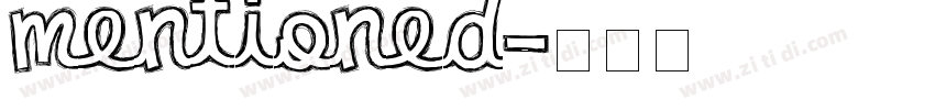Mentioned字体转换