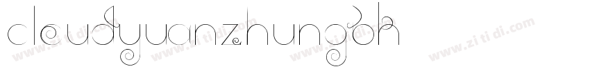 CloudYuanZhunGBK字体转换