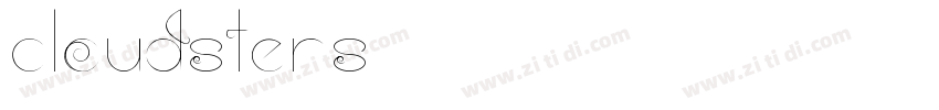 Cloudsters字体转换