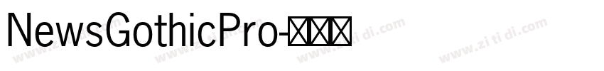 NewsGothicPro字体转换