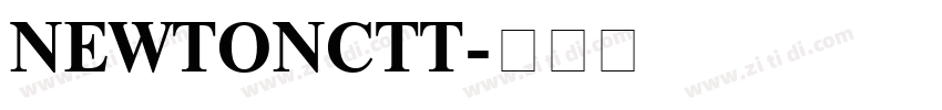 NEWTONCTT字体转换
