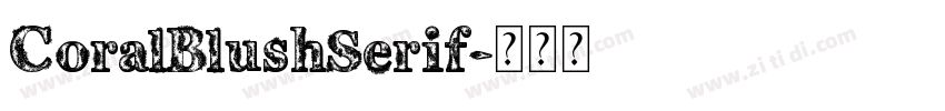 CoralBlushSerif字体转换