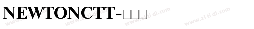 NEWTONCTT字体转换