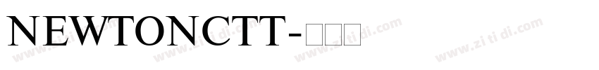 NEWTONCTT字体转换