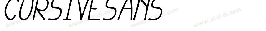cursivesans字体转换