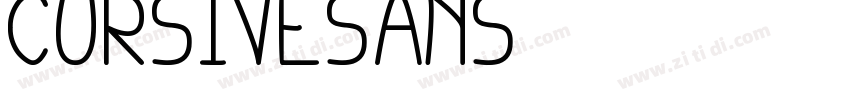 cursivesans字体转换