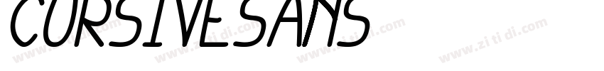 cursivesans字体转换