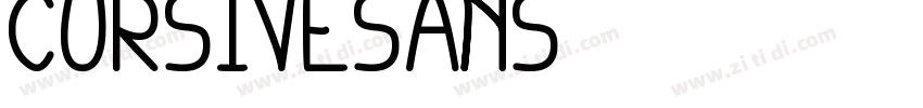cursivesans字体转换