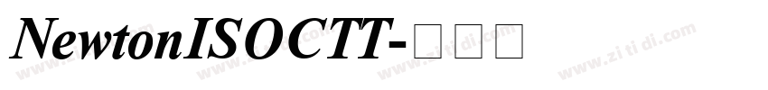 NewtonISOCTT字体转换