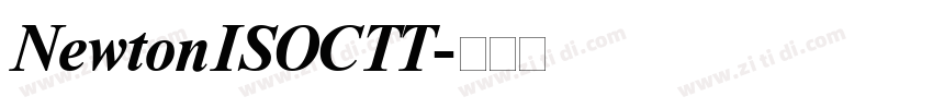NewtonISOCTT字体转换