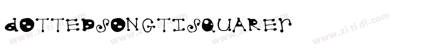 DottedSongtiSquareR字体转换