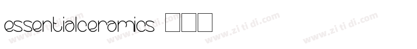 EssentialCeramics字体转换 EssentialCeramics字体转换