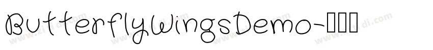 ButterflyWingsDemo字体转换