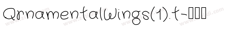 QrnamentalWings(1).t字体转换