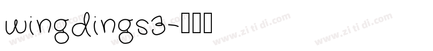 wingdings3字体转换