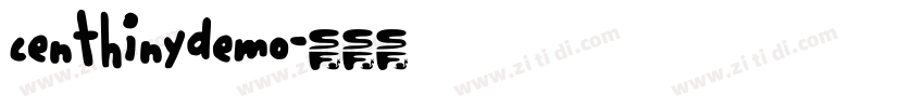 centhinydemo字体转换