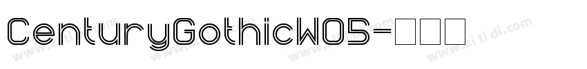 CenturyGothicW05字体转换