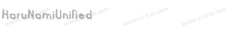 HaruNamiUnified字体转换