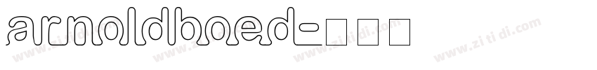 arnoldboed字体转换