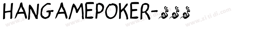HangamePoker字体转换