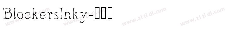 BlockersInky字体转换