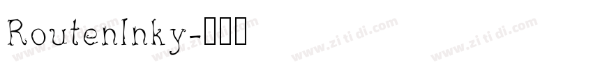RoutenInky字体转换