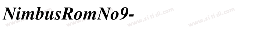 NimbusRomNo9字体转换
