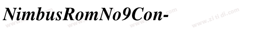 NimbusRomNo9Con字体转换