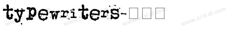 typewriters字体转换