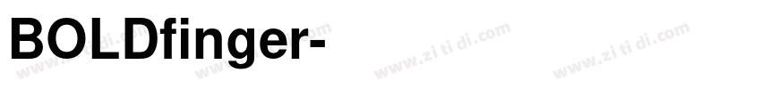BOLDfinger字体转换