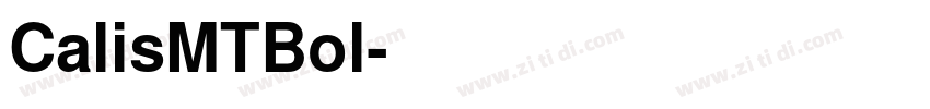 CalisMTBol字体转换
