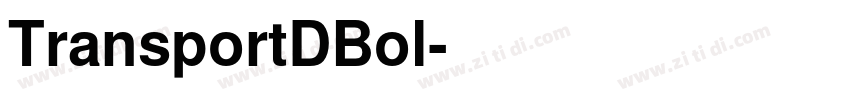 TransportDBol字体转换