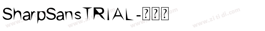 SharpSansTRIAL字体转换