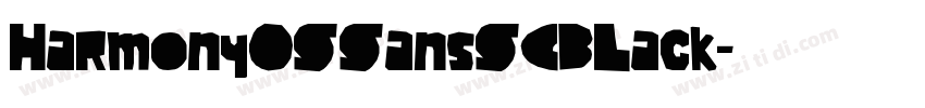 HarmonyOSSansSCBLack字体转换