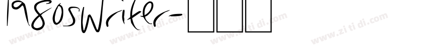 1980sWriter字体转换