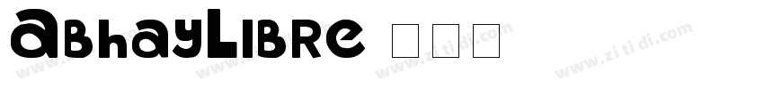 AbhayLibre字体转换