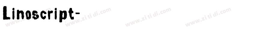 Linoscript字体转换