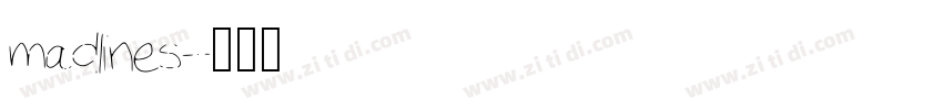 madlines字体转换