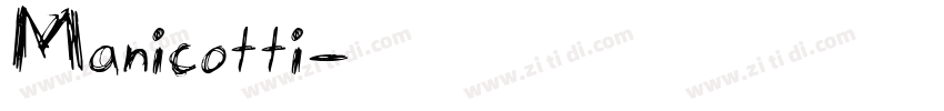 Manicotti字体转换