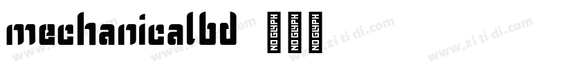 mechanicalbd字体转换