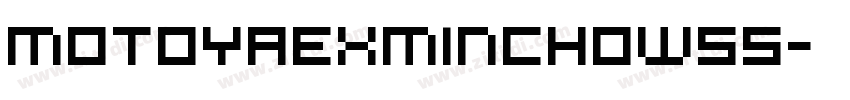 MotoyaExMinchoW55字体转换