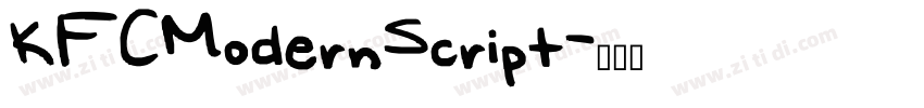 KFCModernScript字体转换