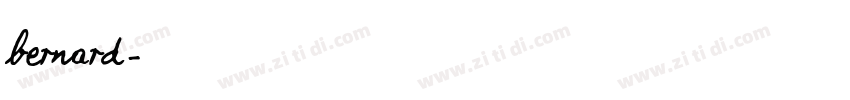 bernard字体转换